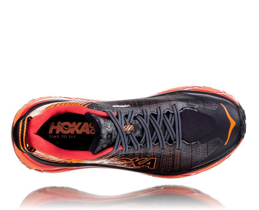 Hoka One One Trainers Mens Black/Red - EVO Mafate 2 - 07964MUNV